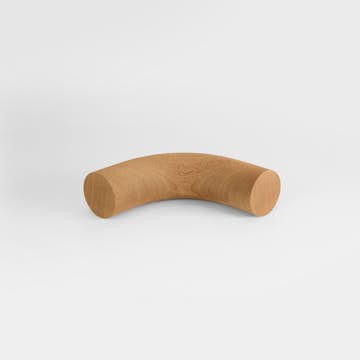 Hörnböj Herrljunga Ledstångsfabrik Obehandlad Mahogny