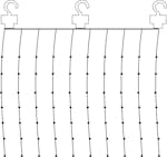 Ljusgardin Star Trading Dew Drop med 100 LED-ljuskällor, Silverfärgad