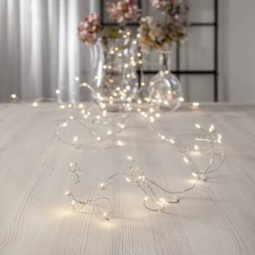 Ljusslinga Star Trading Dew Drop LED  100 Ljus Krabbljusslinga