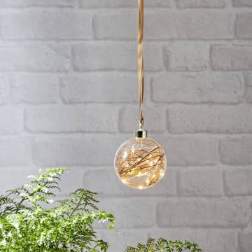 Glaskula Star Trading Glow Hngande Julpynt