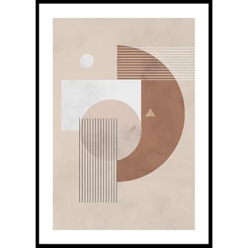 Poster Gallerix Geometric Shapes No1