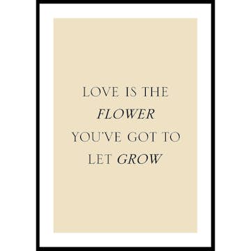 Poster Gallerix Love Is The Flower