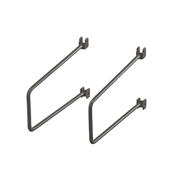 Bokstöd Elfa Sparring för Skena 200 mm 2-pack