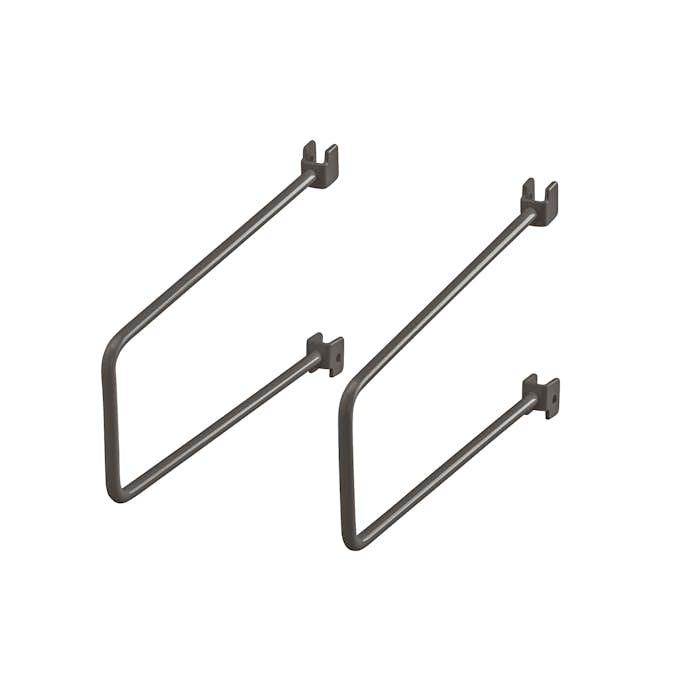 Bokstöd Elfa Sparring för Skena 200 mm 2-pack