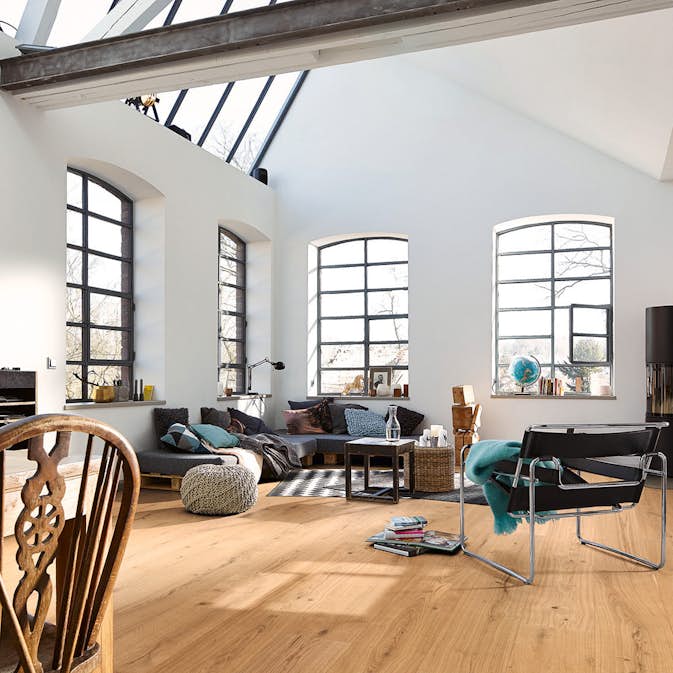 Härdat Trägolv Meister Lindura HD 320 Authentic Pure Oak 8902 Bredd 320 mm