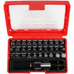 Bitsset Tecos 31 Delar röd i box