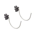 Stor Rund Krok Elfa Garage+ för Förvaringstavla 2-pack