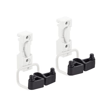 Redskapshållare Elfa Classic Liten Hållare för Förvaringslist 2-pack