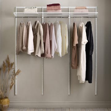 Garderobslösning Elfa Classic Starter Kit 3 Sektioner B: 1855mm