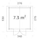 Stuga Palmako Lotta 7,6 m2
