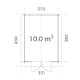 Stuga Palmako Lotta 10,5 m2