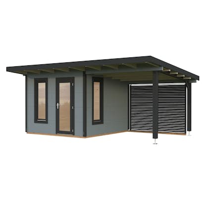 Trädgårdshus Palmako Grace 8,7+8,1 m2