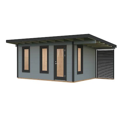 Trädgårdshus Palmako Grace 13,4+4,1 m2