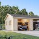Garage Palmako Roger med Carport 36,5 m2