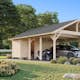 Carport Palmako Robert 40,6 m2 med Förråd