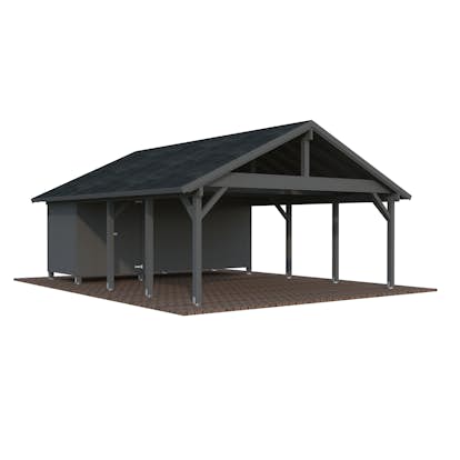 Carport Palmako Robert 40,6 m2 med Förråd