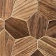 Väggpanel Emotionwood Hexagon Abachi Yakisugi