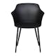 Trädgårdsstol ENVY DESIGN Camilla Svart, Modern Utemöbel i Plast, 2-pack