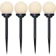 Solcellspollare Star Trading Globus LED Utebelysning med Sensor 4-pack