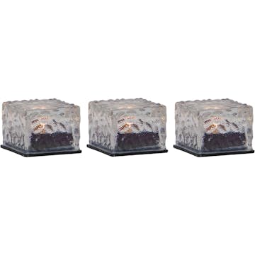 Solcellsljus Star Trading Icecube 3-pack