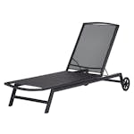 Solsäng Outfit Med Hjul och Ställbart Ryggstöd i Slitstarkt Material