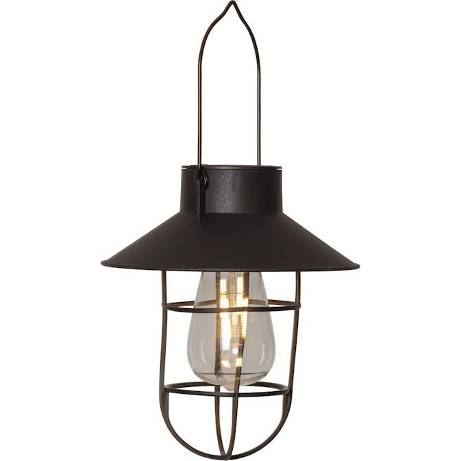 Solcellsdekoration Star Trading Cage Svart LED Solcellslampa