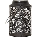 Solcellsdekoration Star Trading Svart Leafy