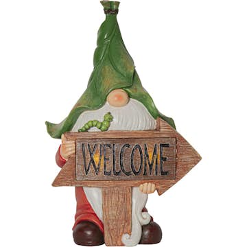 Solcellsdekoration Star Trading Gnomy Welcome