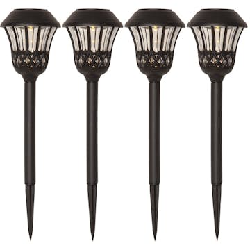 SolcellsPollare Star Trading 4pLaceGångBel