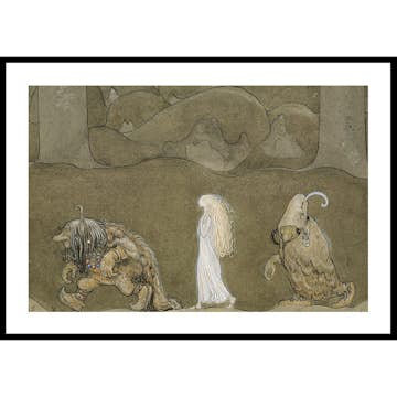 Poster Gallerix Prinsessan och Trollen av John Bauer