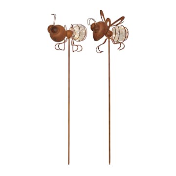 Solcellsdekoration Star Trading Oxida LED 2-pack Insekt