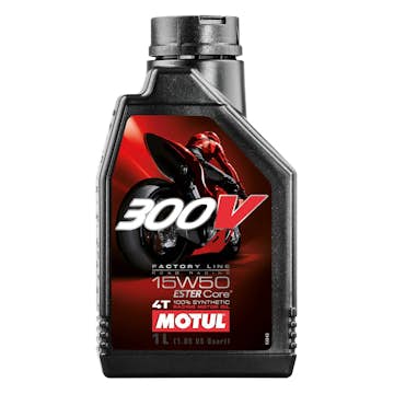 Motorcykelolja Motul300V 4T Factory Line 15W-50