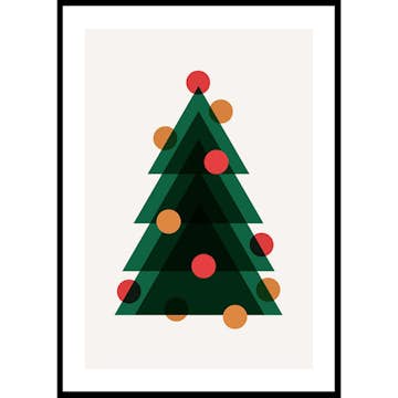 Poster Gallerix Dots Christmas Tree