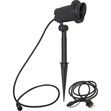 Utomhusdekoration Star Trading Spotlight Focus Svart