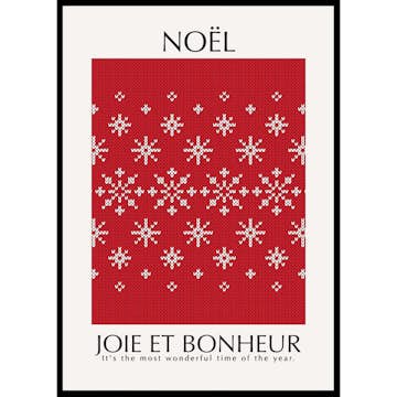 Poster Gallerix Noel Red No2