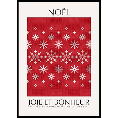 Poster Gallerix Noel Red No2