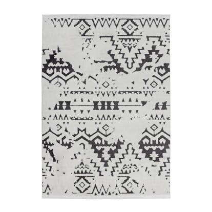Friezematta D-sign Port Lyt Vit/Svart