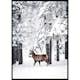 Poster Gallerix Deer In Snow