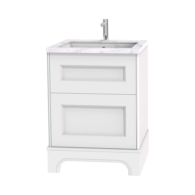 Tvättställsskåp Miller Badrum Kensington 60 med Lådor med Sockel för Bänkskiva