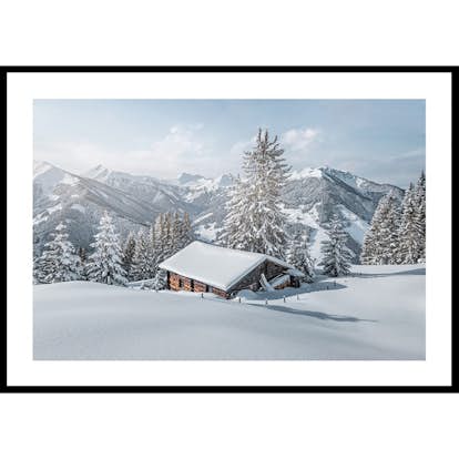 Poster Gallerix Cabin In Snow No2