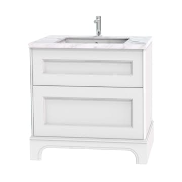 Tvättställsskåp Miller Badrum Kensington 80 med Lådor med Sockel för Bänkskiva