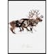 Poster Gallerix Santa Claus And Reindeer Part3