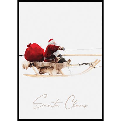 Poster Gallerix Santa Claus And Reindeer Part1