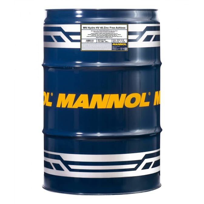 Hydralolja Mannol Mn2206 Hydro Hv Iso 46 Zinc Free 208 L