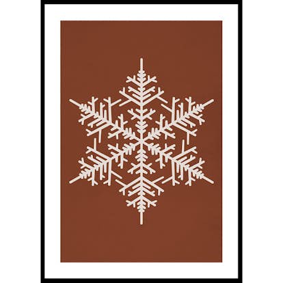 Poster Gallerix Snowflake WB
