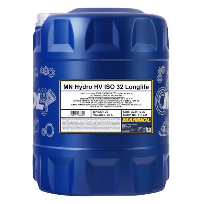 Motorolja Mannol Hydro Hv Iso 32 Longlife 20L
