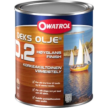Träolja Owatrol Deks D2 Högblank 1L