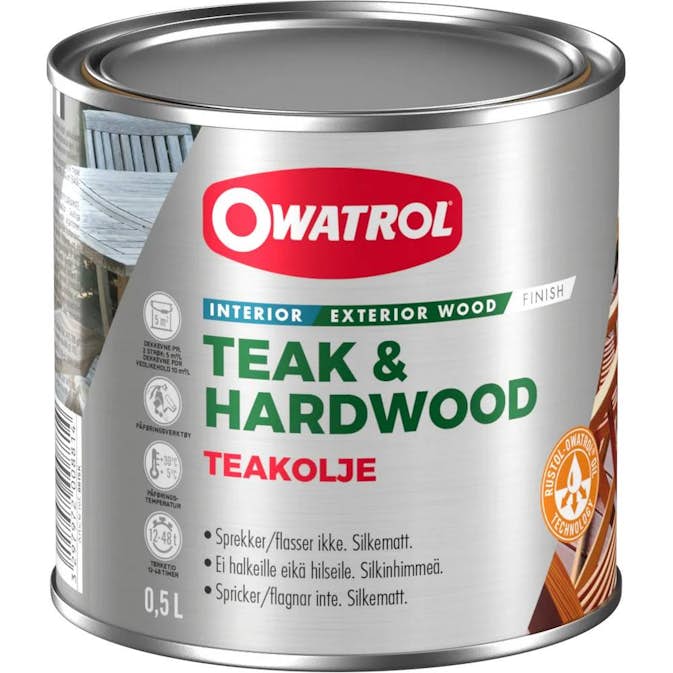 Teakolja Owatrol Sidenmatt 500ml
