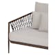 Loungesoffa Utomhus ENVY DESIGN Harvey i Aluminium/Rotting/Polyester med Dyna