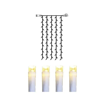 Ljusgardin Star Trading Extra System Decor 100 st